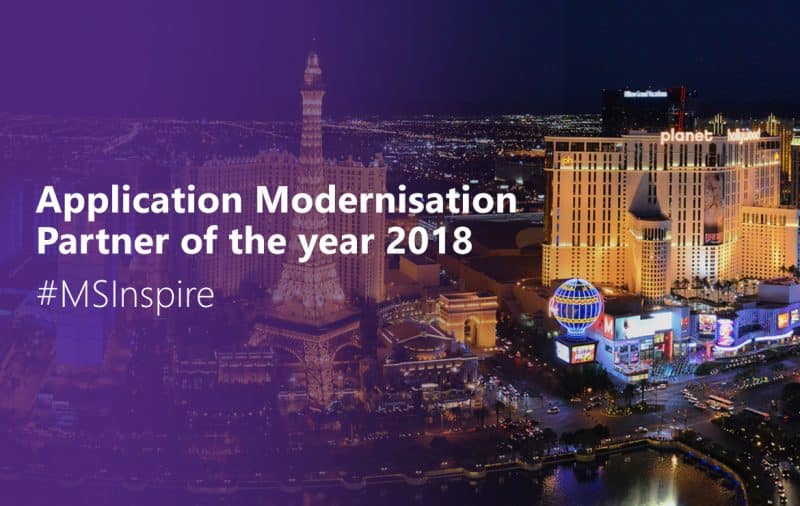 Application Modernisation Partner of the Year 2018