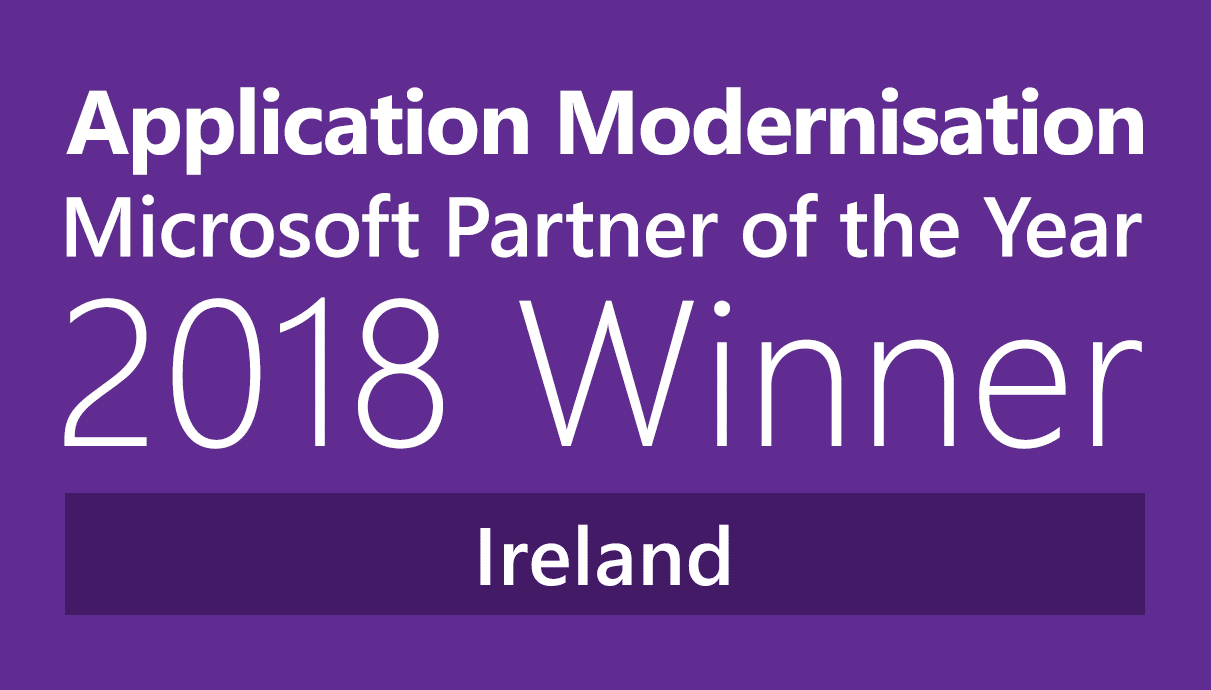 Application Modernisation Microsoft Partner of the Year 2018
