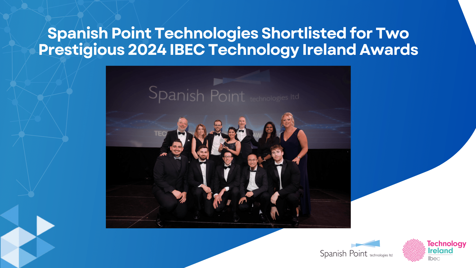 Spanish Point Technologies Shortlisted for Two Prestigious 2024 IBEC Technology Ireland Awards